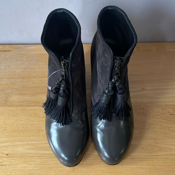 Rag & Bone Ankle Leather Suede Almonds Toe Boots - Picture 8 of 11